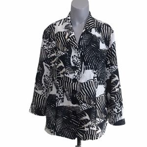 Lebek Barbara Lebek women’s linen blouse size Large